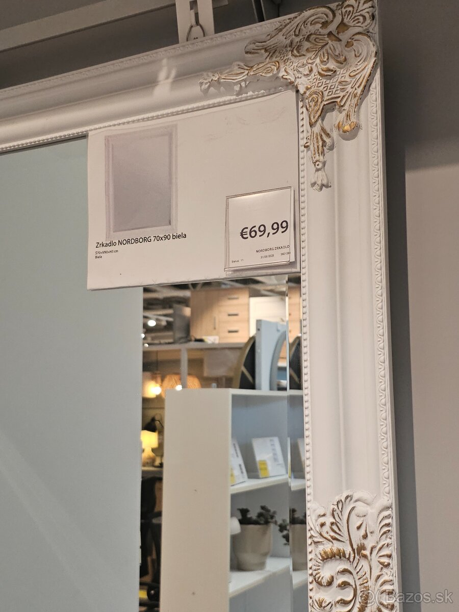 Zrkadlo NORDBORG rozmmer 70x90 biela Nerozbalena Je uplne - 6