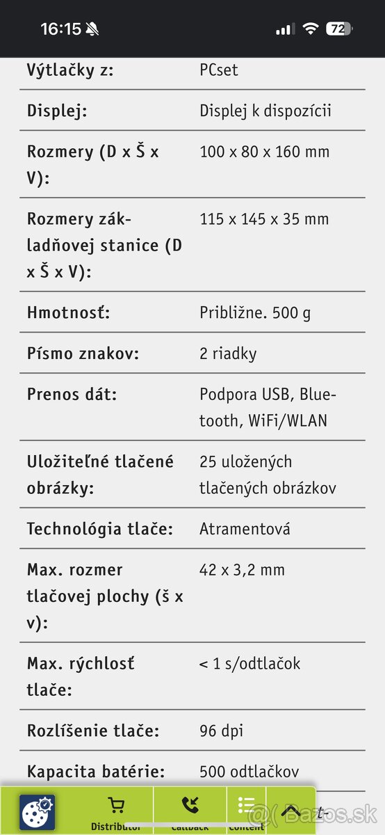 Datumovac Oznacovac na tovar Paginovacka Reiner Jetstamp 990 - 6