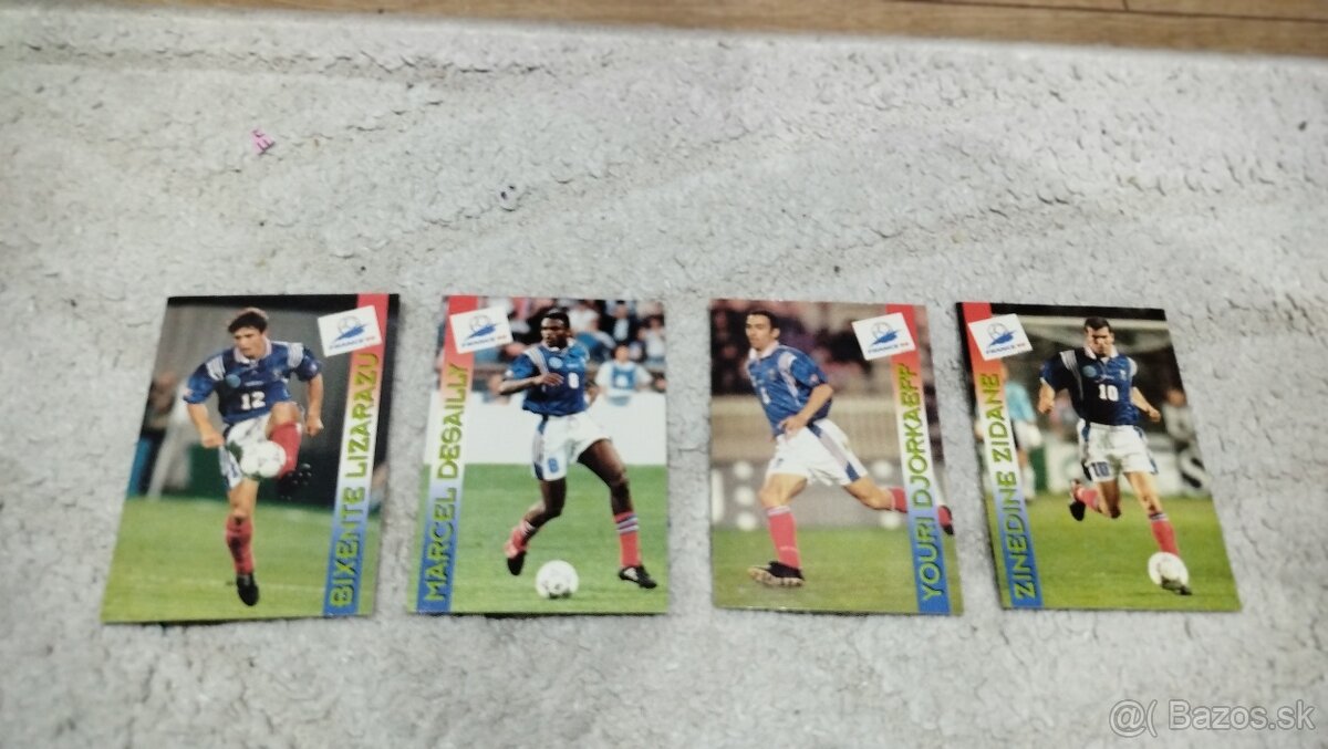 Predám komplet sériu futbalových kartičiek FRANCE 98 - 6