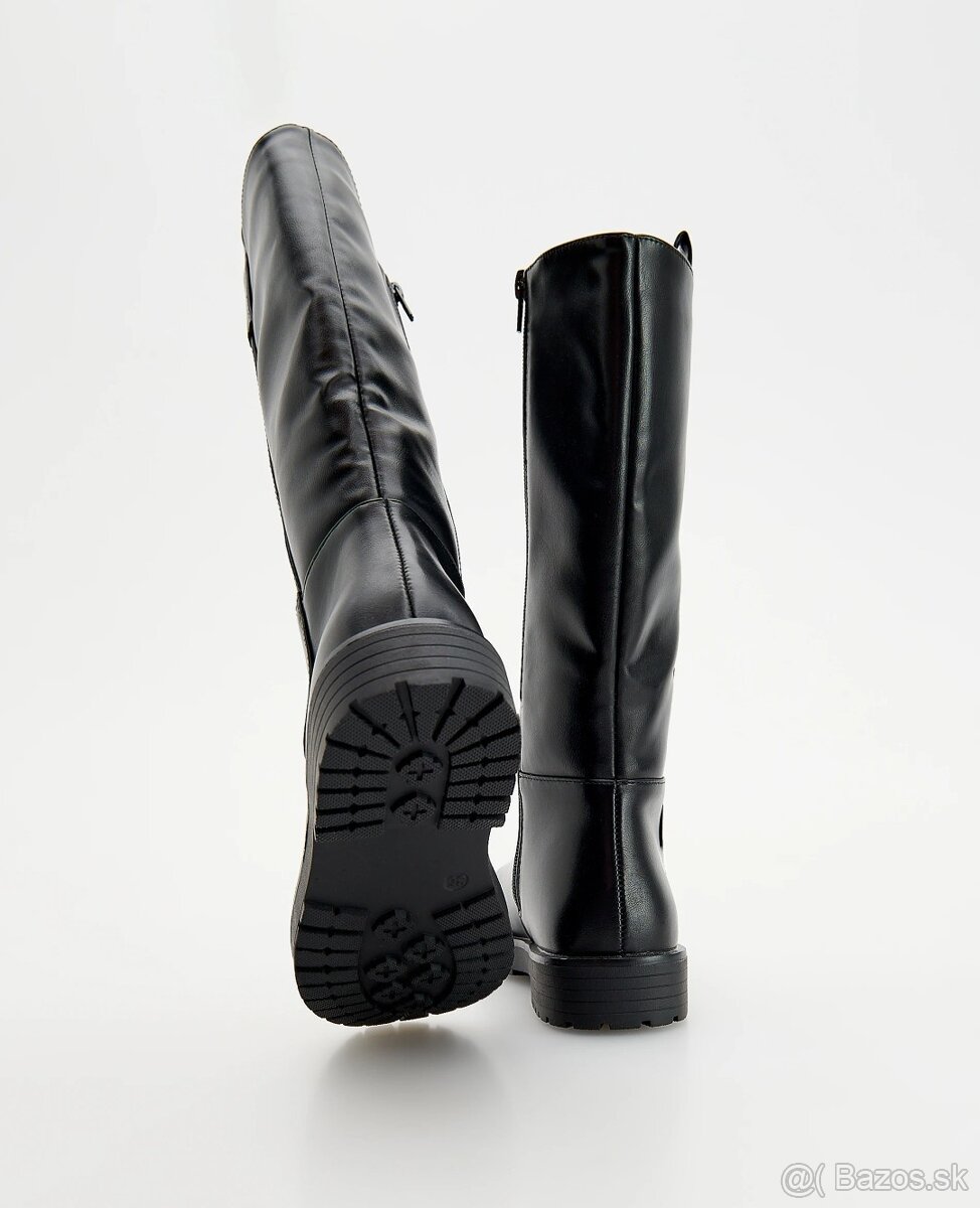 Čierne čižmy Reserved - 6