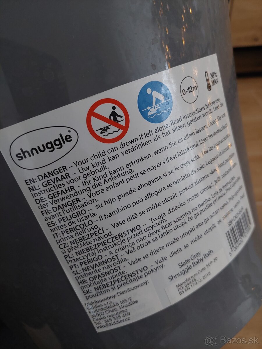 Detská vanička Keeeper a vedierko Shnuggle - 6