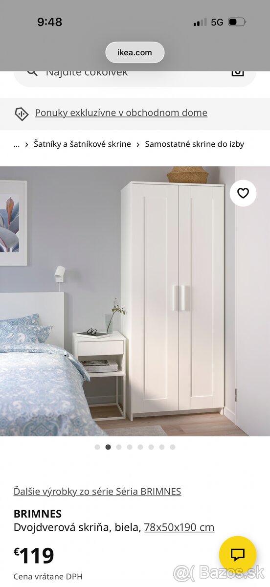 Ikea biela skrina - 6