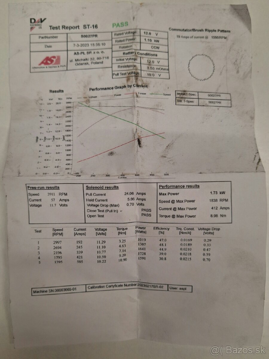 Štartér Golf 4 1,1kW 9zubov - 6