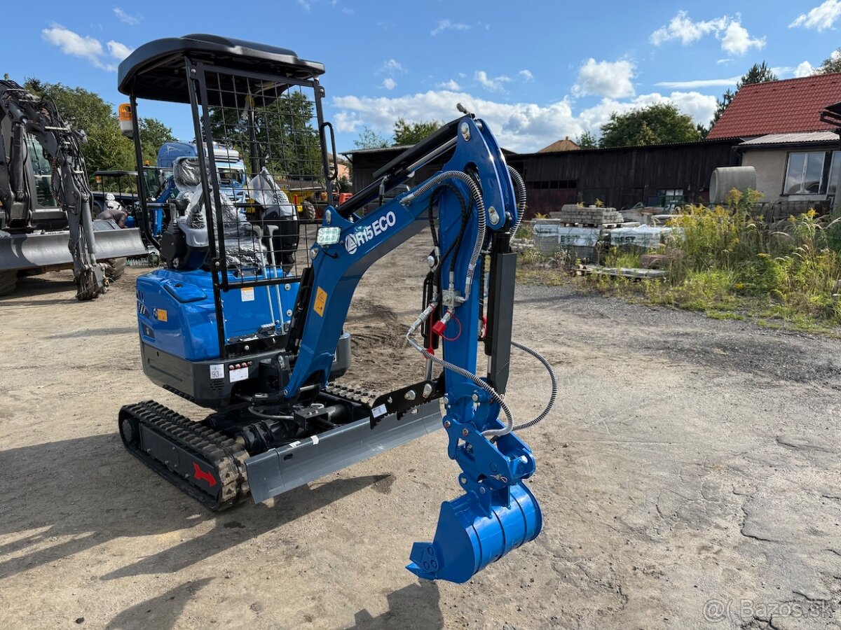 Minirypadlo RIPPA R15 ECO, motor kubota, nový stroj v záruce - 6