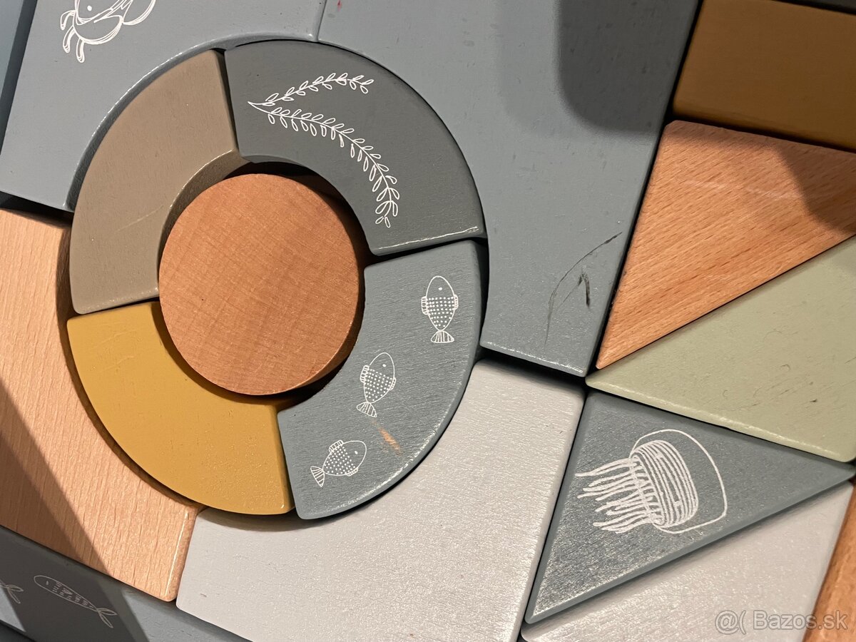 Vozíček s kockami Little Dutch Blue - 6