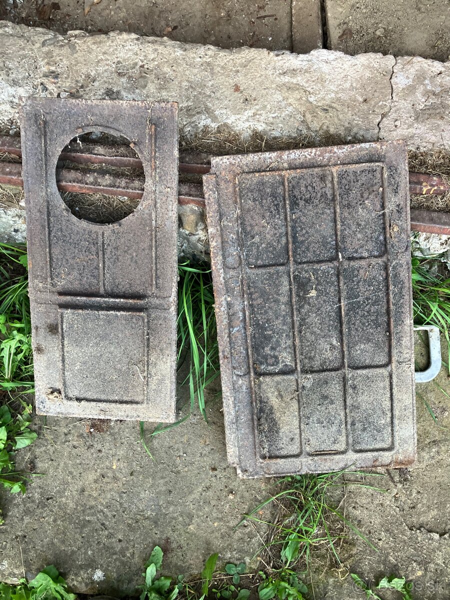 Liatinove platne, rošty,rámy na pec, kominová klapka - 6