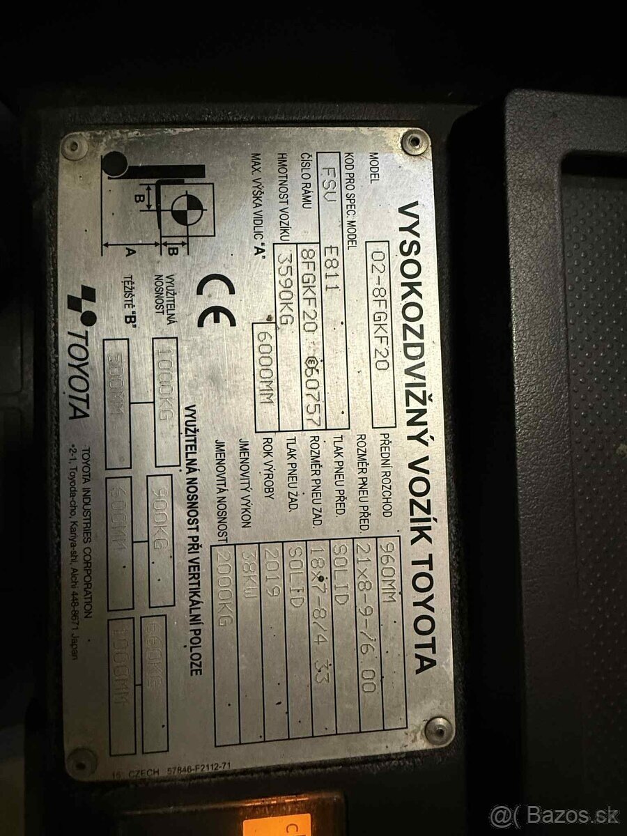 Vysokozdvižný vozík Toyota 02-8FGKF20 - 6