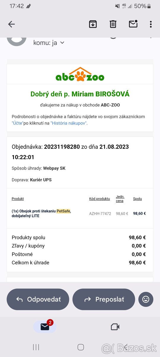 Obojok proti štekaniu PetSafe - 6