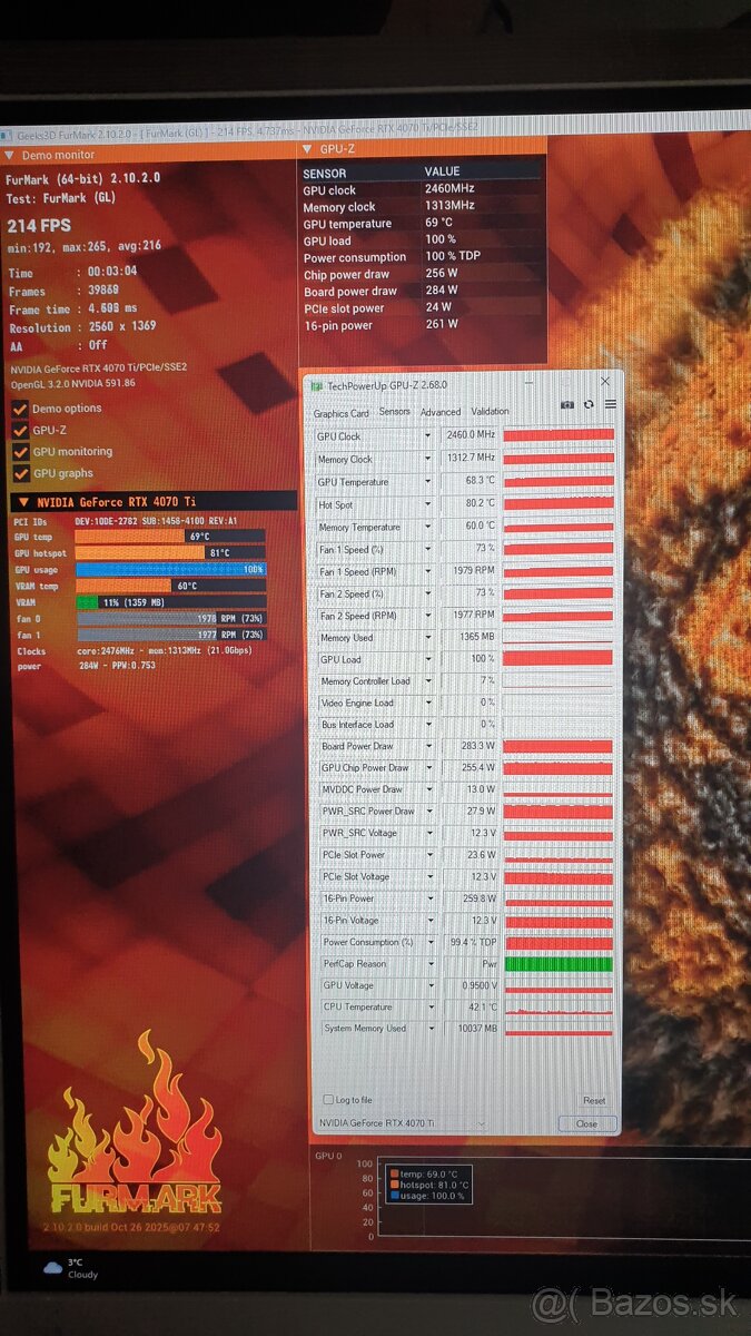 RTX 4070Ti GIGABYTE GAMING OC V2 - 6
