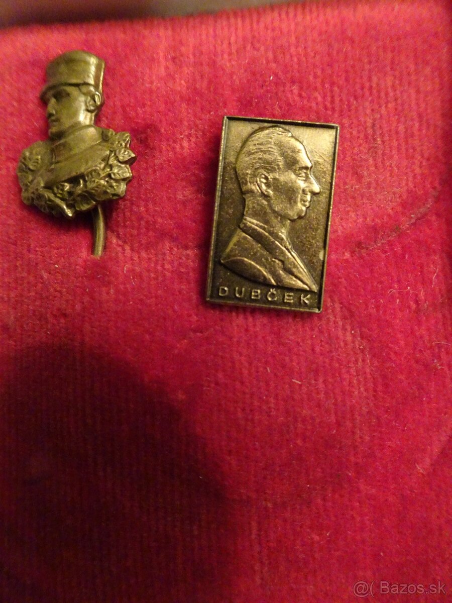 Predám starožitný odznak Milana R. Štefánika a Dubčeka - 6
