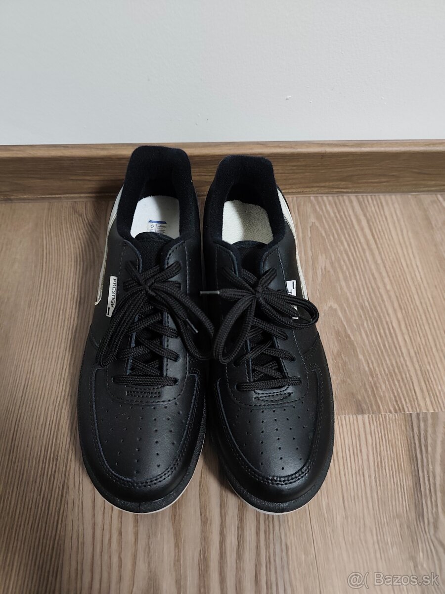 Prestige 41 - kožené čierne tenisky - 6