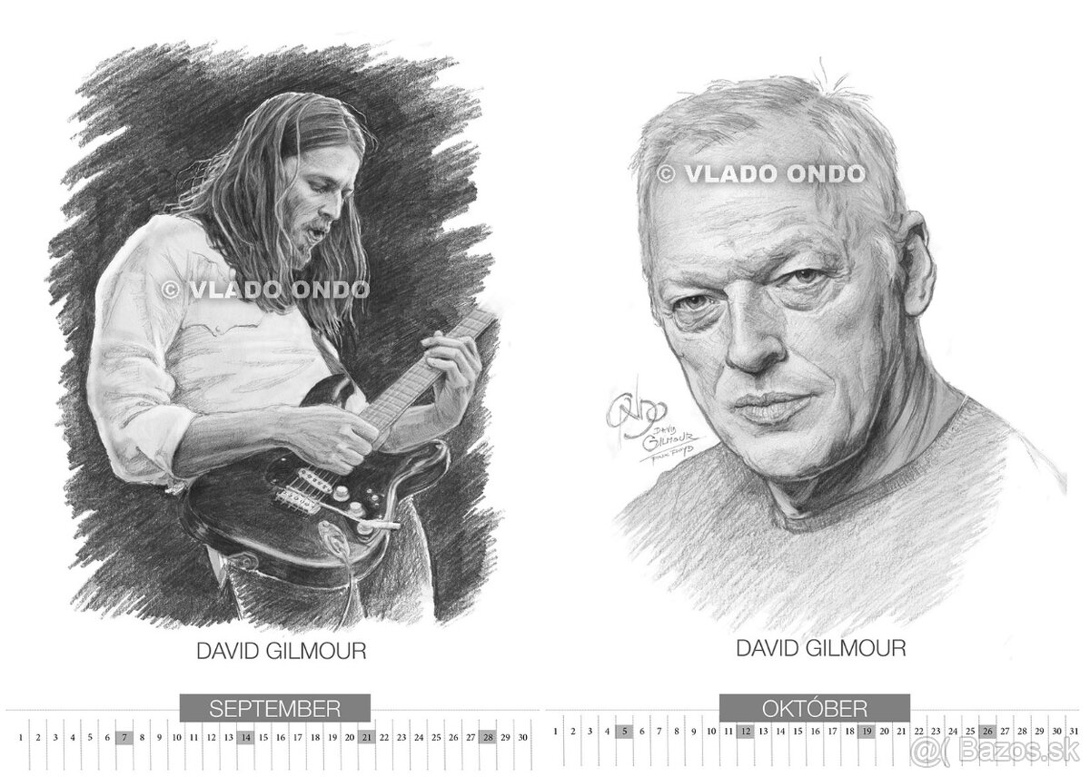 unikátny kreslený kalendár Pink Floyd 2026 - 6