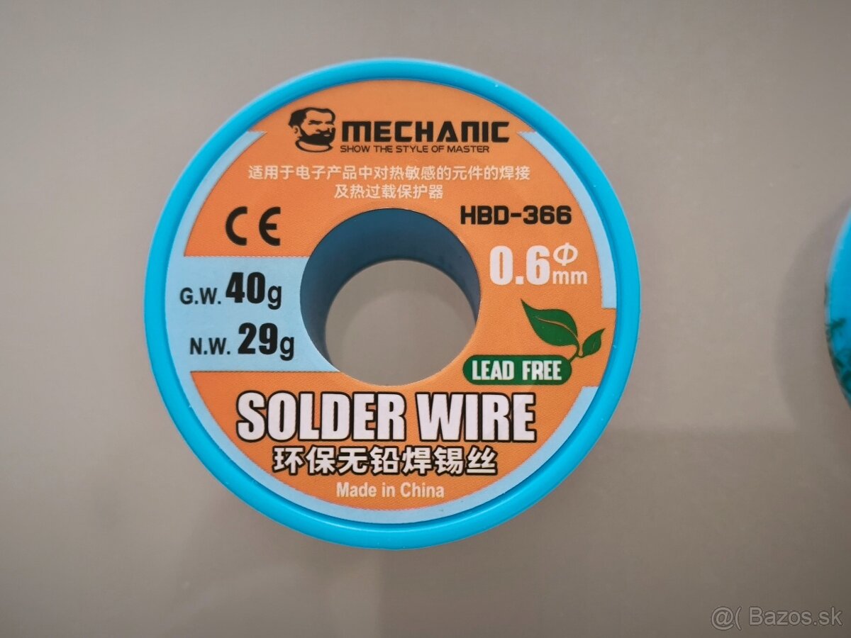 Spájkovací cín MECHANIC HBD-366 - 6