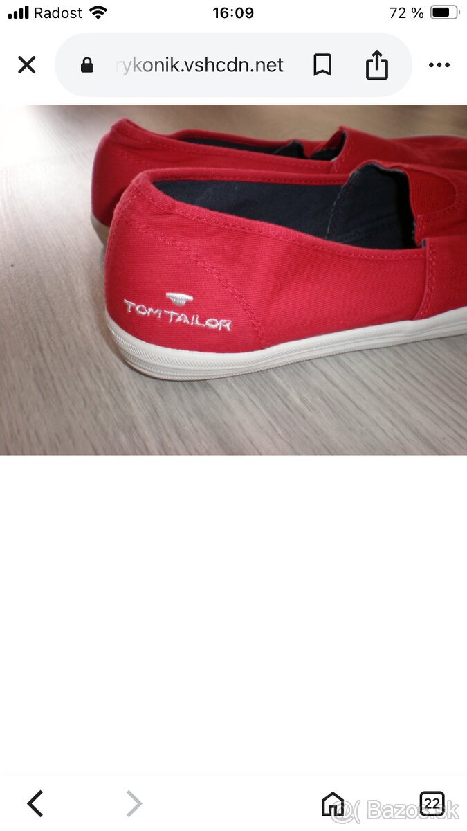 Slip-on tenisky Tom Tailor, veľ.37 - 6