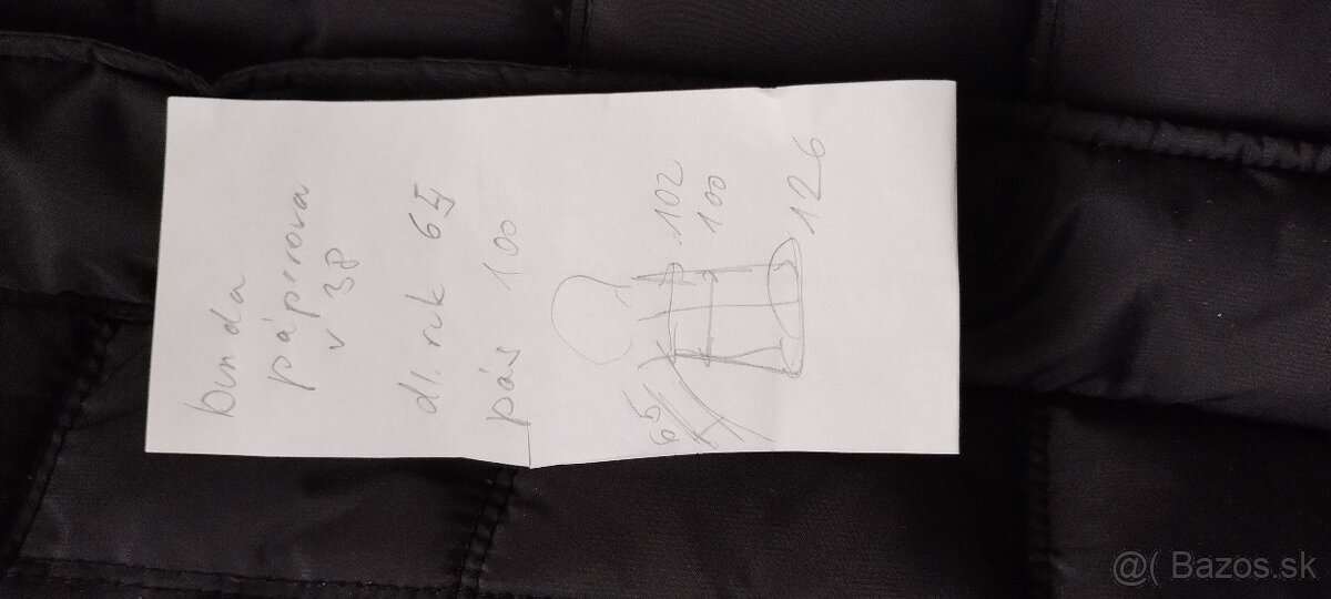 Bunda páperová v. 38 - 6