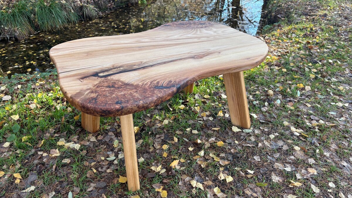 Konferenčný stolík z masívneho dreva - 6