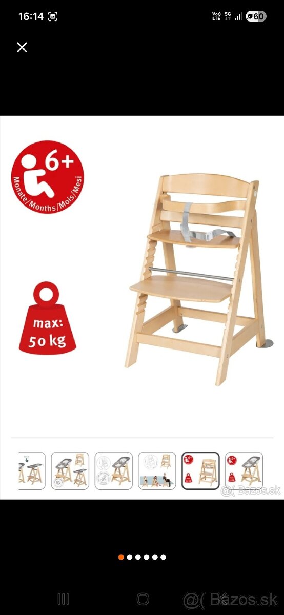 Rastuca detska stolicka Roba - 6