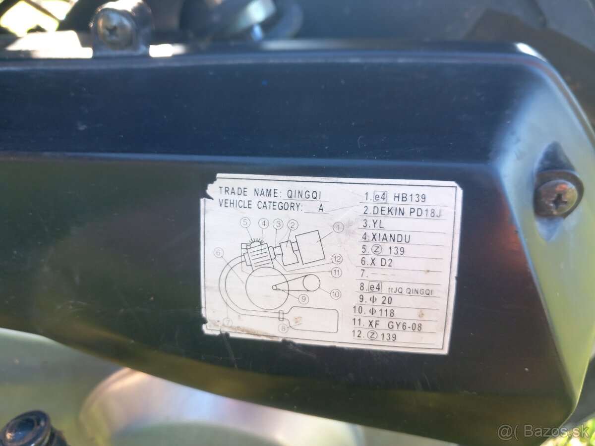 yuki 50 new speedy 78ccm kit na špz.. stav- sadnúť a jazdiť - 6