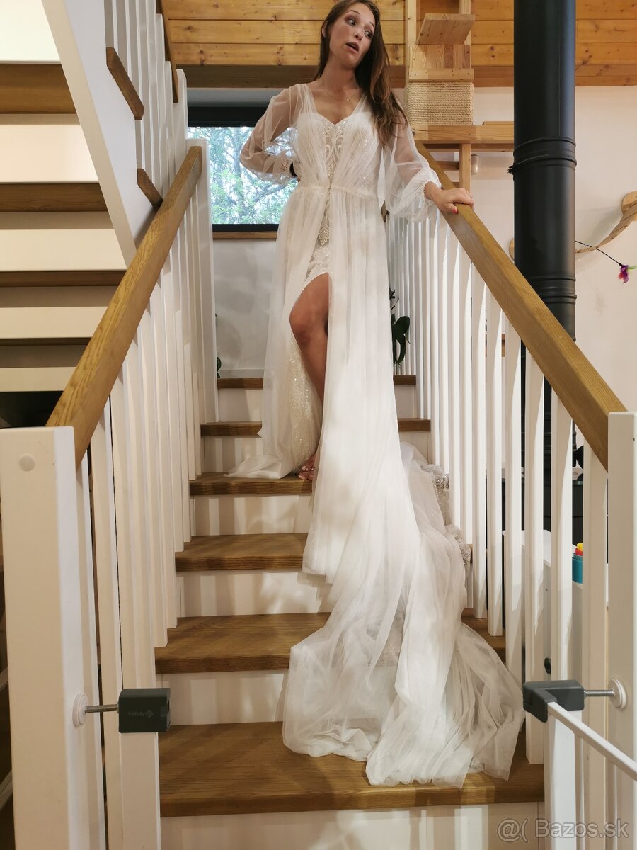 Svadobné šaty Lacerta S/M - 6