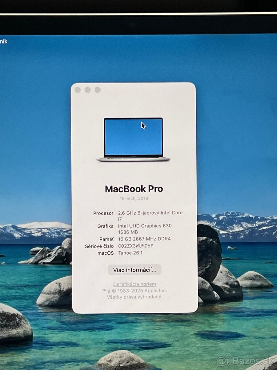 Predám MacBook Pro 16” (2019) - 6