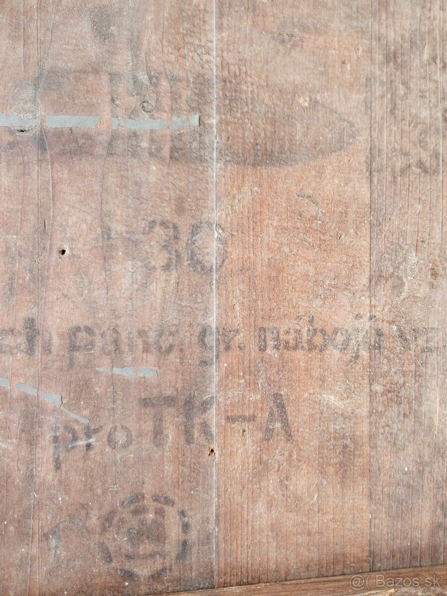 Vojenska drevena krabica bedňa 5. - 6