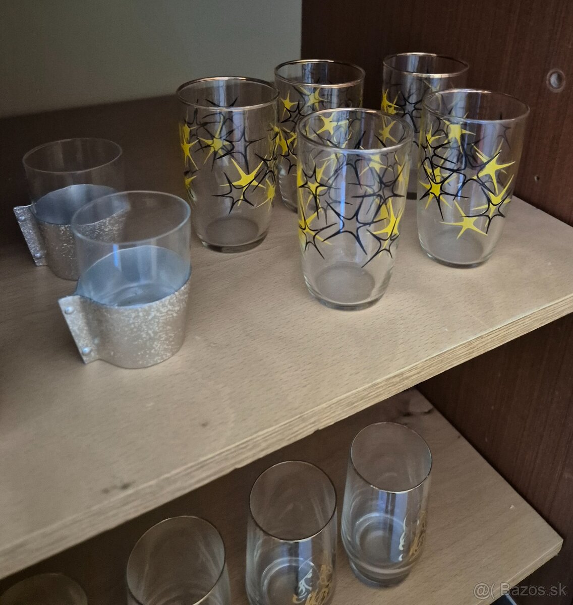 Poháriky, ozdobná fľaša... - 6