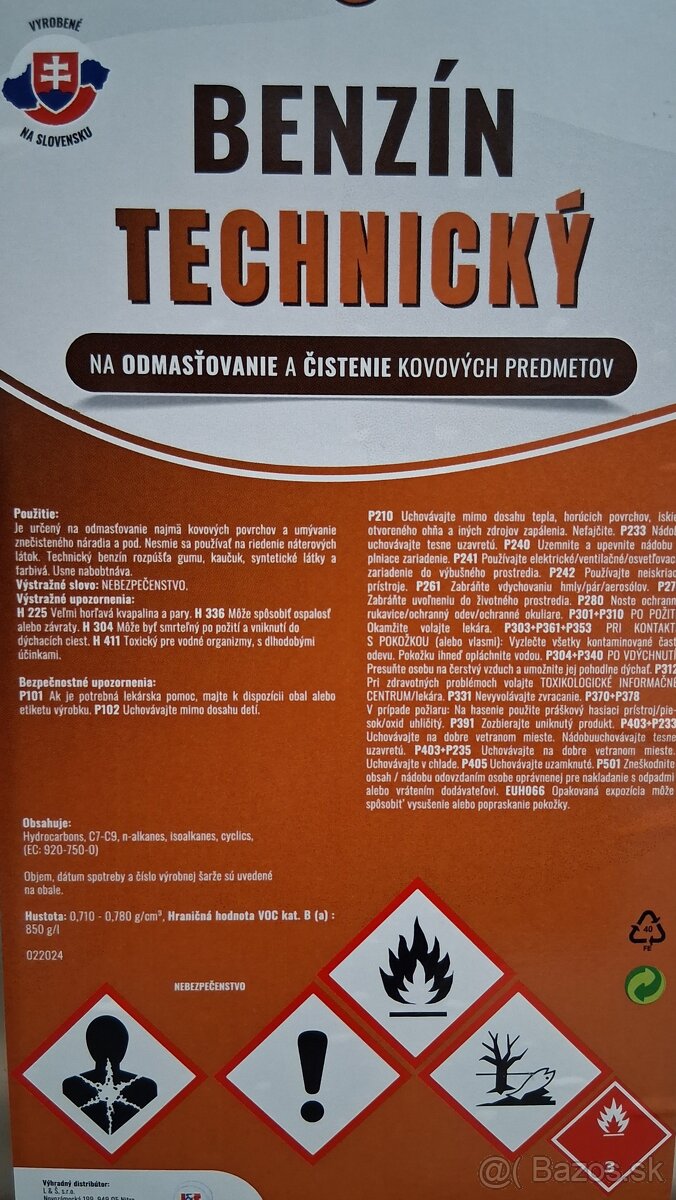 Technický benzín a Lieh denaturovaný technický - 6