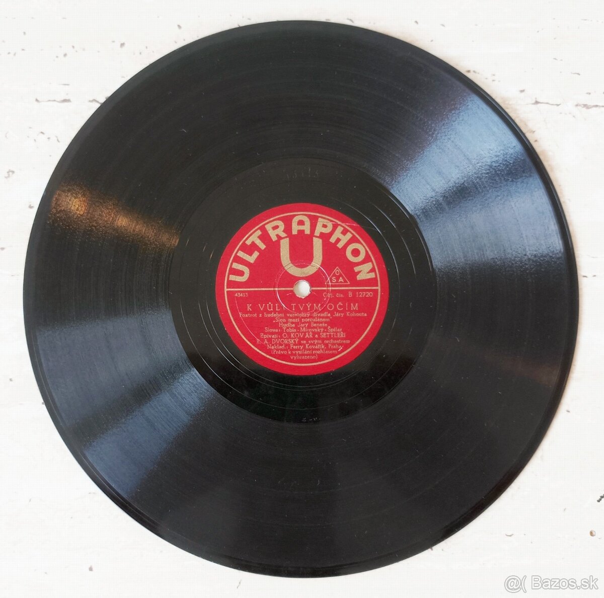 R. A. Dvorský a jeho orchestr, 4 staré šelakové gramodesky - 6