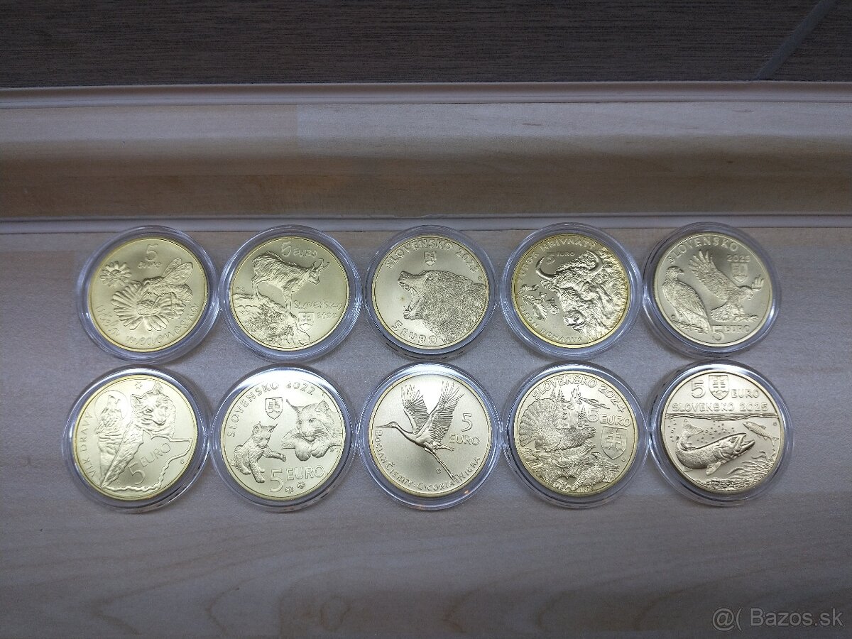 5€ mince SK, sada mincí expo98, TOPVAR, coincard - 6