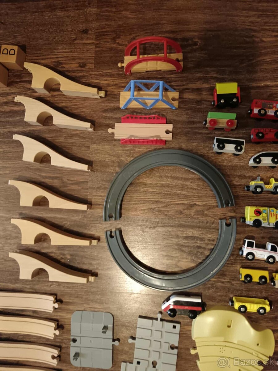 Drevené koľajnice + príslušenstvo - 6