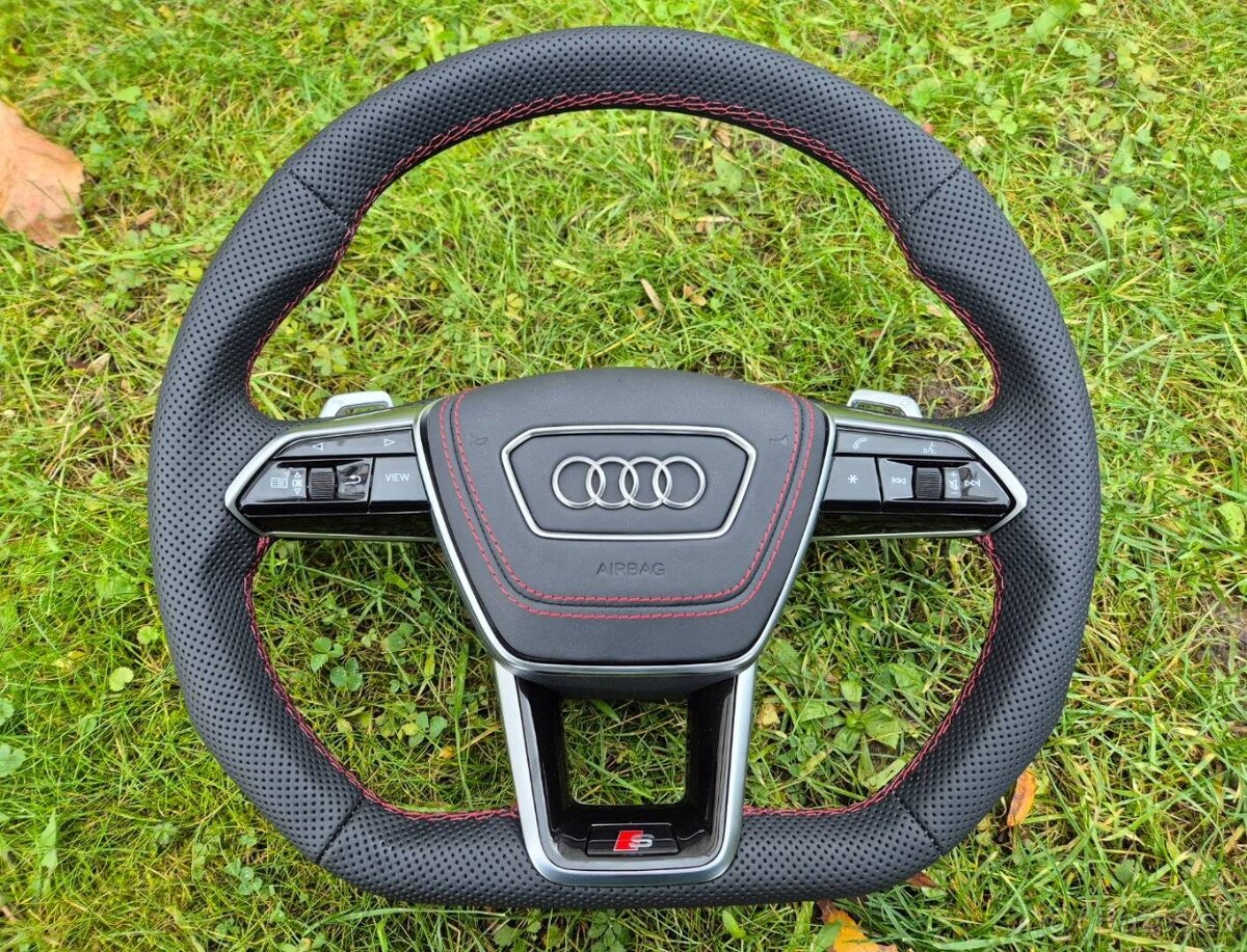 AUDI A6 A7 4K A8 D5 E-TRON SPORTOVY VOLANT - vyhrievany - 6