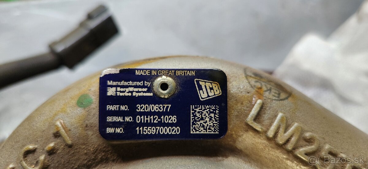 TURBO na JCB motor: 320/06377 - 6