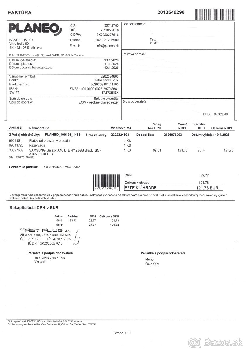 Samsung Galaxy A16 LTE 4/128GB Black - 6