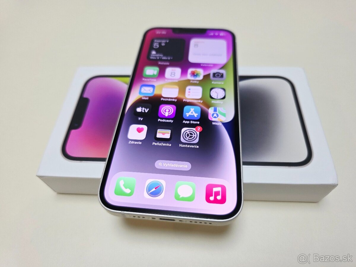 APPLE IPHONE 14 128GB STARLIGHT ZDRAVIE BATERKY 100% - 6