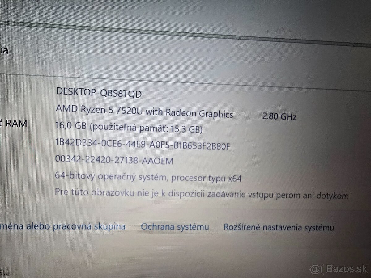 Asus Vivobook 14 Go model 2024 s procesorom AMD ryzen 5 7 ge - 6