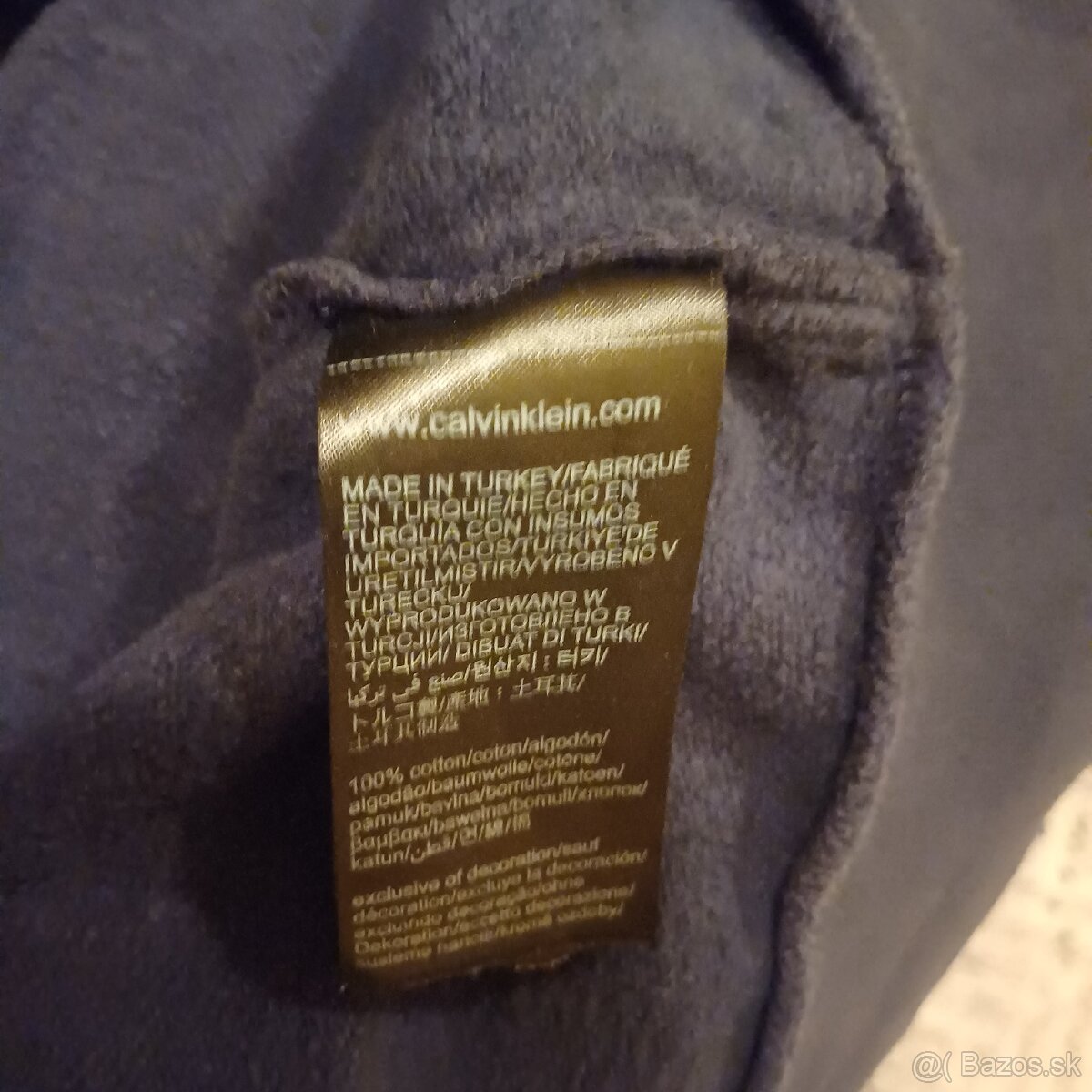 Calvin Klein tmavomodrá zips - 6