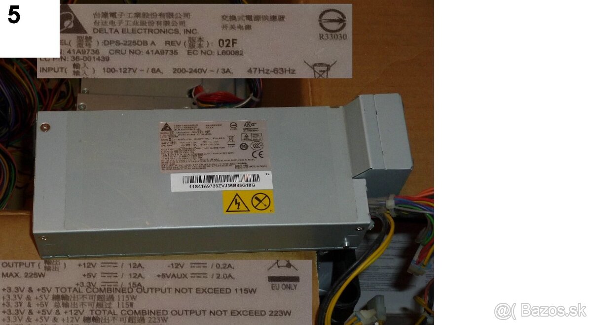 Predám atypické zdroje do PC, ATX aj AT, 7€ za kus - 6