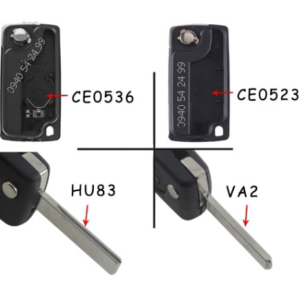 Peugeot & Citroen obal autokľúča - 6