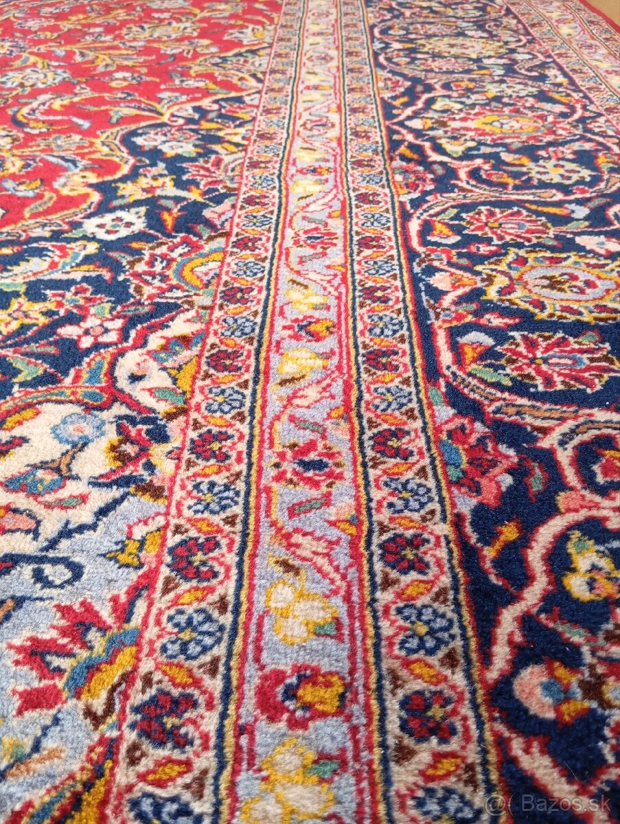 🌟Luxusný ručne viazaný perzský koberec Keshan 400×300 cm🌟 - 6