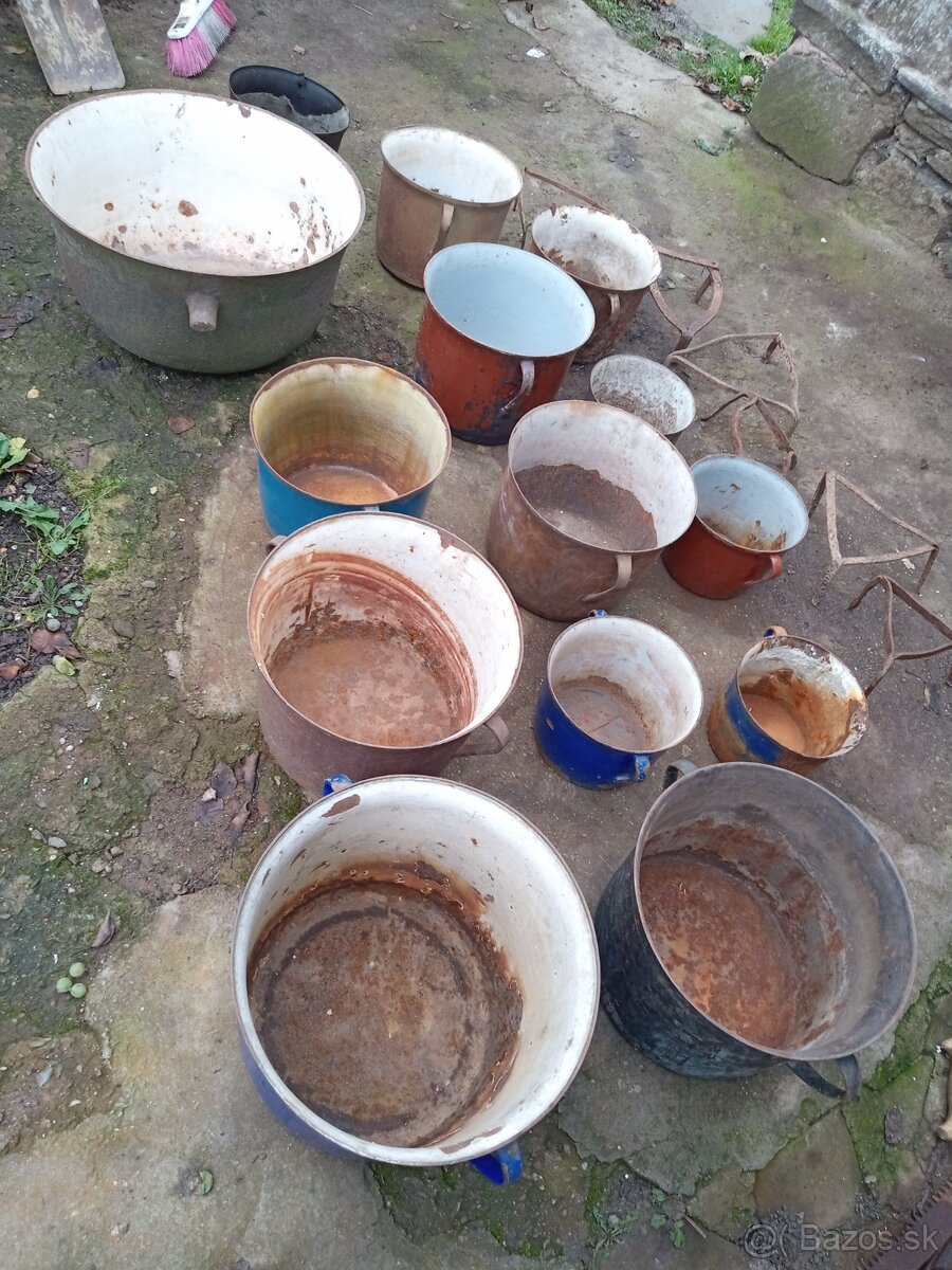 Hrnce a smalt vedra podnosy kotol - 6