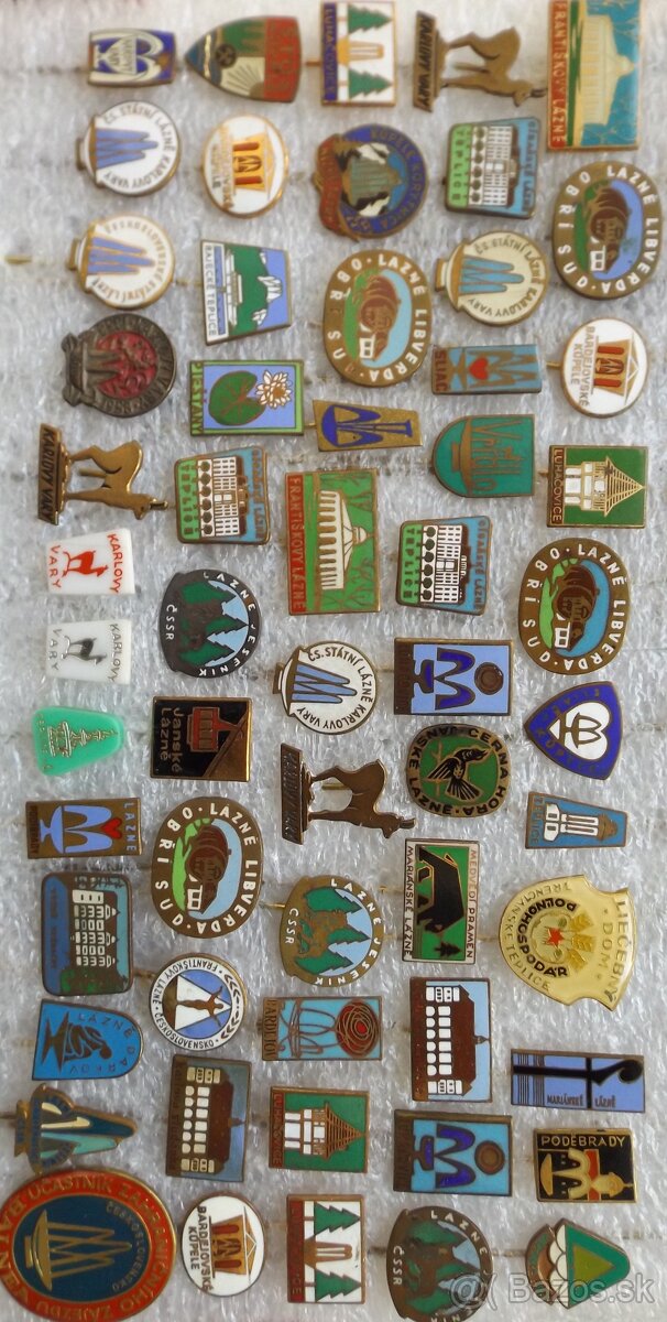 odznaky - turistika, heraldika, příroda, hrady, lázně, erby - 6