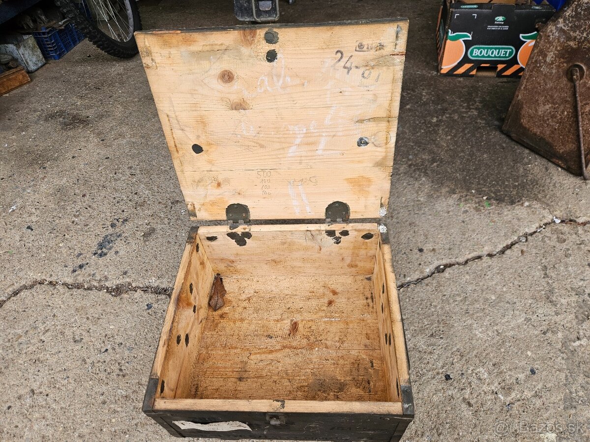 Vojenska drevena krabica bedňa 6. - 6