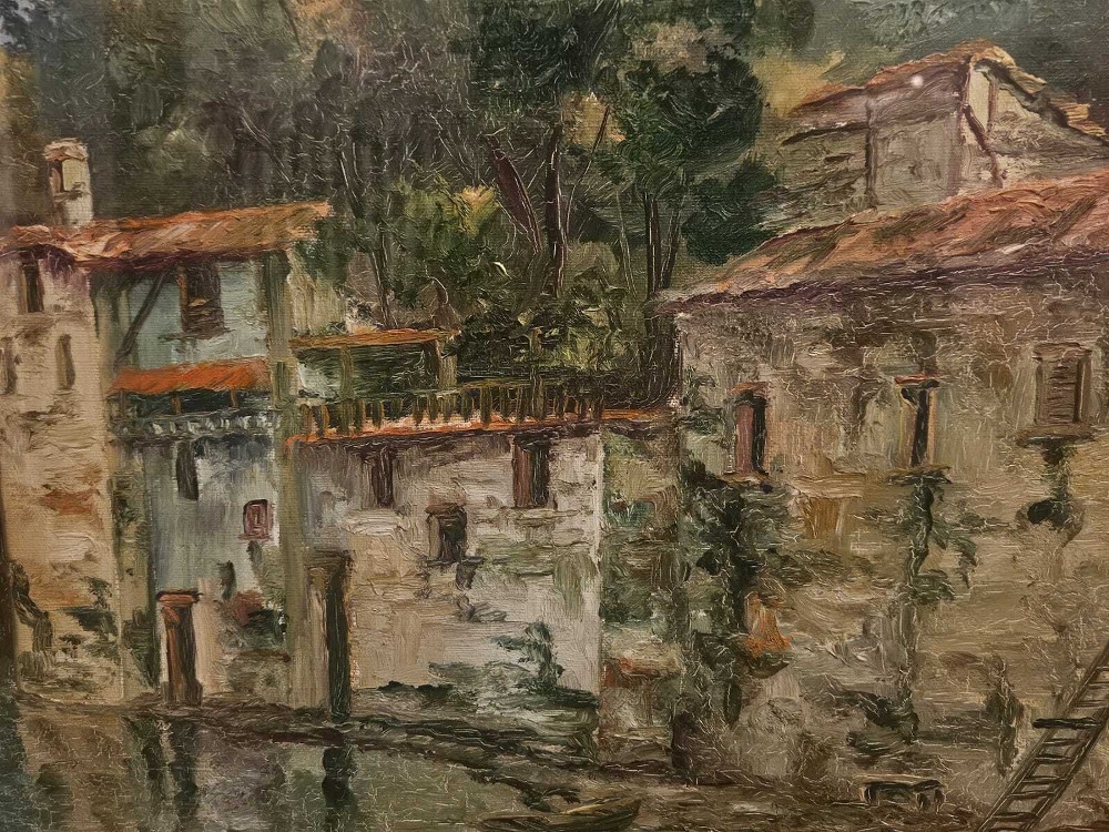 OBRAZ - Olejomaľba - Krajina s riekou - 6