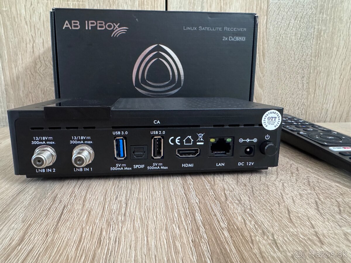 AB IPBOX TWO 2x DVB-S2X 4K ANDROID TV - NOVÝ - 6