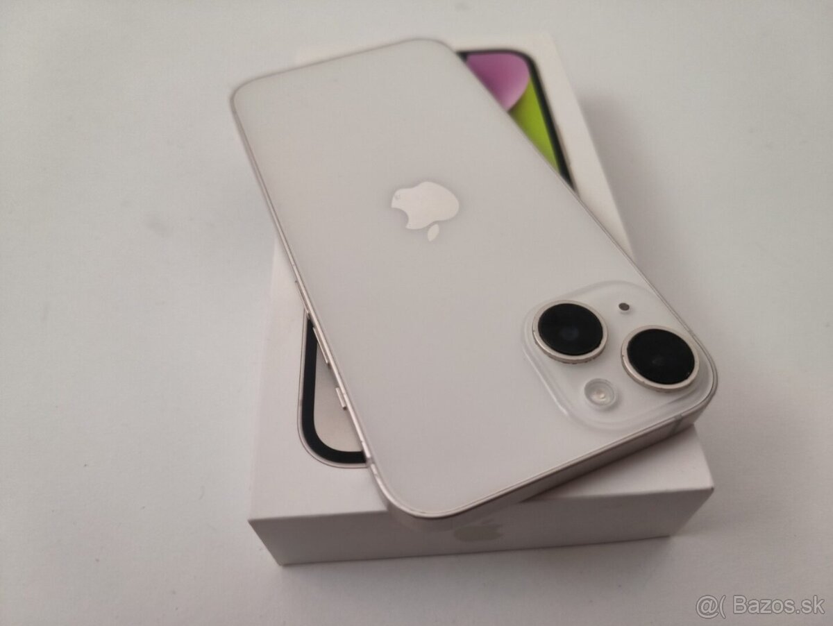 apple iphone 14 128gb Starlight 100% Batéria - 6