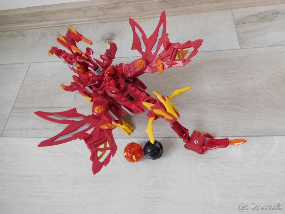 Bakugan drak červený- 30 cm, - 6