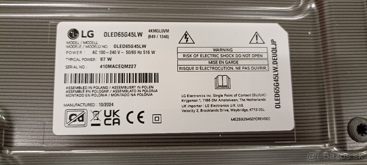 Predam z TV LG OLED65G45 elektroniku - 6