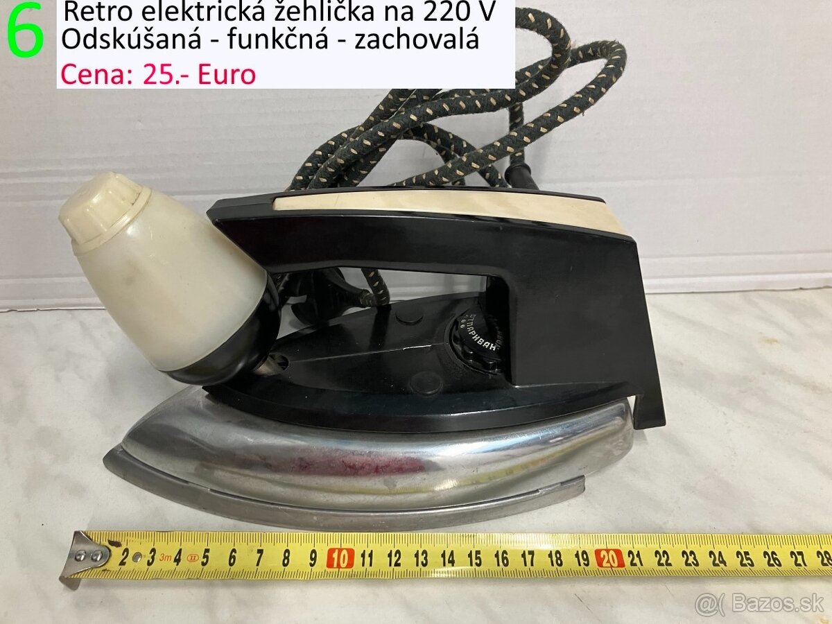 Retro žehličky varič kávovar a ventilátor - 6