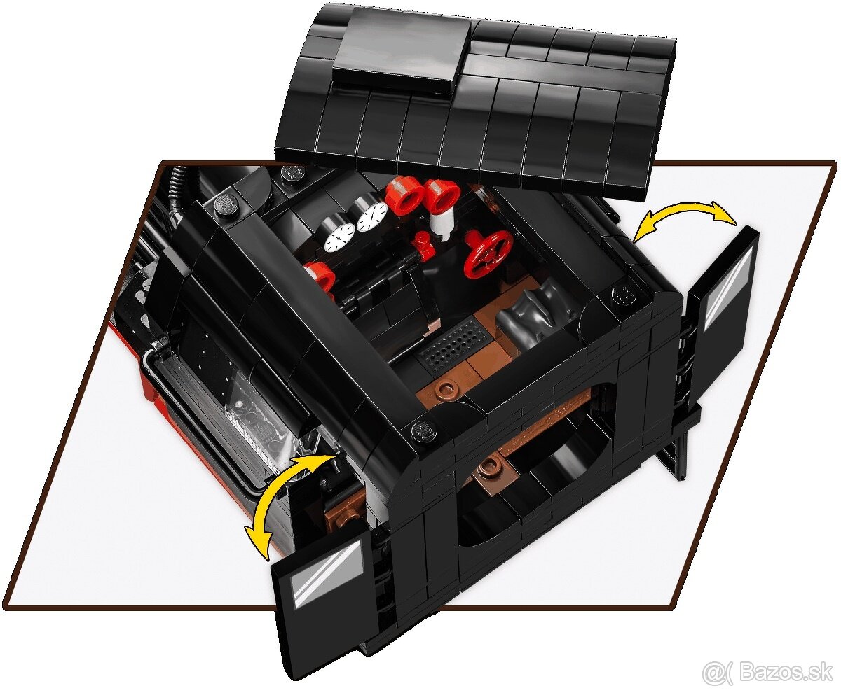COBI lokomotíva + plošinový vagón - 6