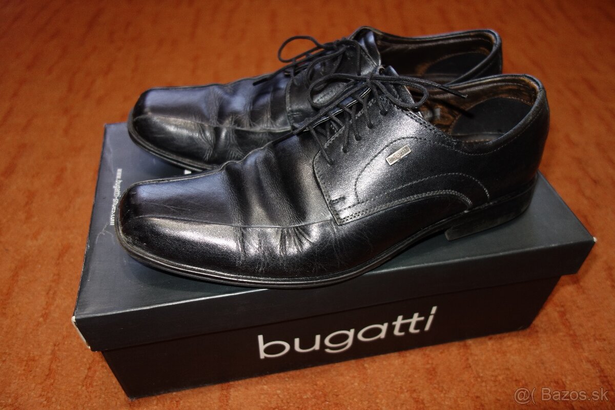 Kožené poltopánky bugatti veľkosť 40 - 6
